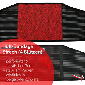 Hüft-Bandage Stretch (4 Stützen 16-24cm schw.)